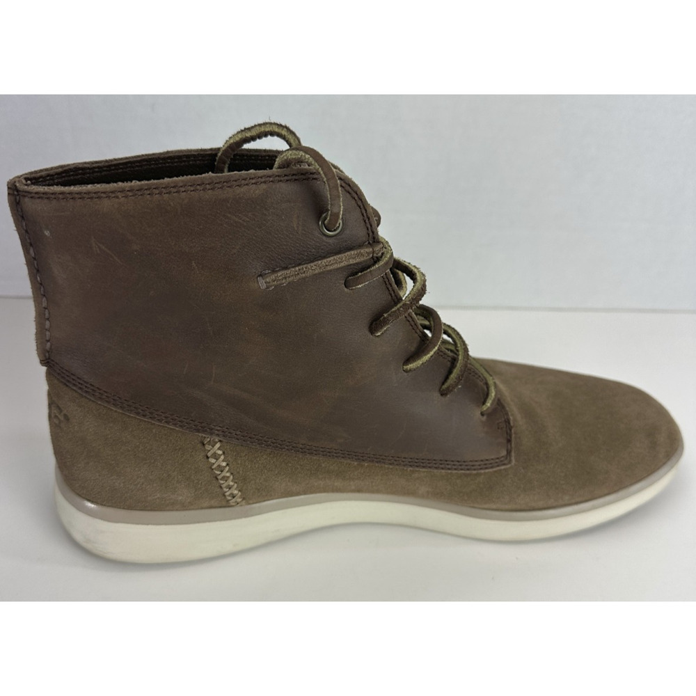 UGG Lamont Leather Chukka Boots Men's 11.5 Chestnut Brown Laced Shoes Uggs - Picture 7 of 12